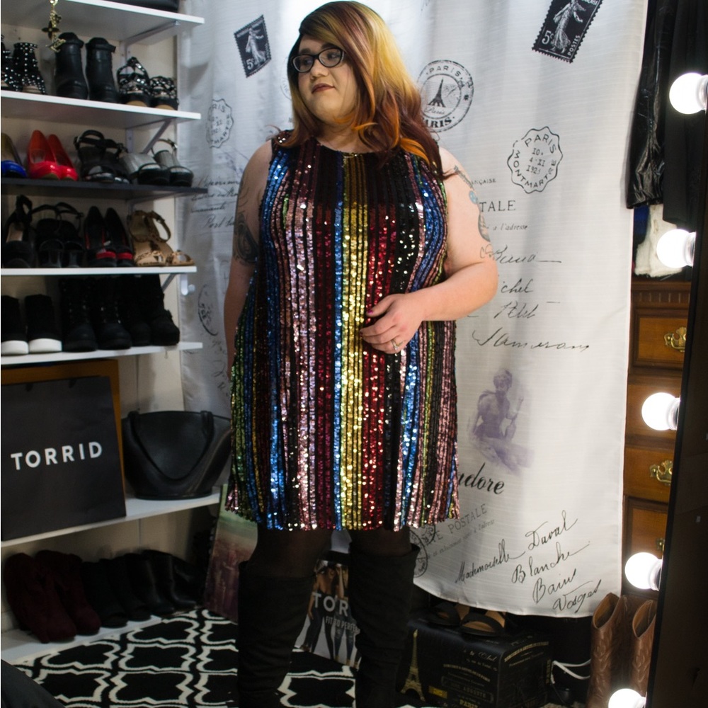 Torrid Rainbow Dress